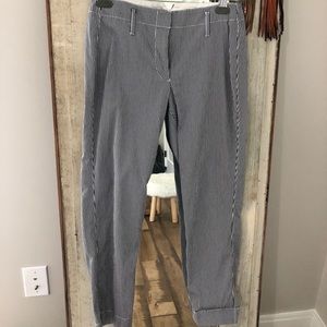 Lands end blue striped pants